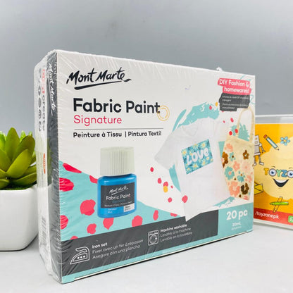 20 Pcs Mont Marte Fabric Paint Set